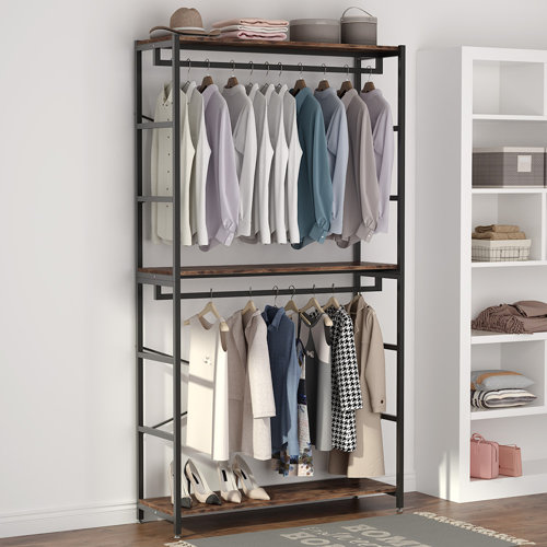 Borough Wharf Tyle 120cm Freestanding Clothes Racks Garment Rack with